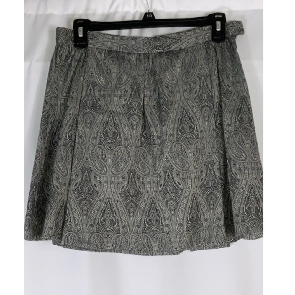 Urban Outfitters Silence & Noise Gray Paisley Full Mini Skirt With Pockets M